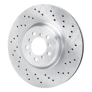 BMW M2 Brake Rotor (1) - Right Front - R1 Concepts - Drilled - `15-`20